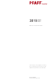 Pfaff 3819 series Instruction Manual