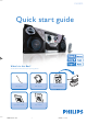 Philips FWM575 Quick Start Manual