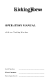 KICKING HORSE A100 Operation Manual