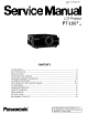 Panasonic PT-L557U Service Manual