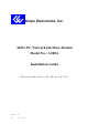 Kinpo A300A Installation Manual