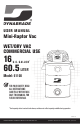 Dynabrade Mini-Raptor Vac 61100 User Manual