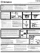 Westinghouse 77878 Installation & Operating Instructions