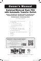 Tripp Lite PDUMH15AT Owner's Manual