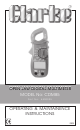Clarke CDM 85 Operating & Maintainence Instructions