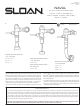 Sloan NAVAL 110 Installation Instructions Manual