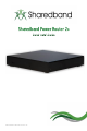 Sharedband Power Router 2+ Quick Install Manual