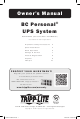 Tripp Lite BCPERS450 Owner's Manual