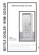 Vintec 120 SG Instructions For Use Manual