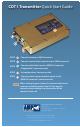 Advanced Microwave Products CDT1 Quick Start Manuals