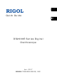 Rigol DS2000E Series Quick Manual