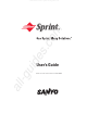 Sanyo Sprint VM4500 User Manual