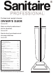 Sanitaire Series 600 Owner's Manual