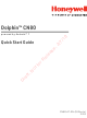 Honeywell Dolphin CN80 Quick Start Manuals