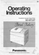 Panasonic Bread Bakery SD-BT51P Operating Instructions Manual
