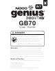 NOCO GENIUS BOOST HD GB70 USER MANUAL Pdf Download | ManualsLib