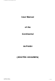 Continental Refrigerator ALFA434 User Manual