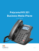 POLYCOM VVX 201 USER MANUAL Pdf Download | ManualsLib