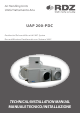 RDZ UAP 200-PDC Technical Installation Manual