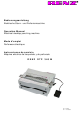 Renz DTP 340 M Operation Manual