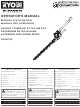 Ryobi RYAHT99 Operator's Manual