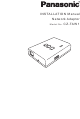 Panasonic CZ-TAW1 Installation Manual