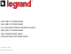 LEGRAND 34063 Manual