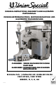 UnionSpecial 80800 Instructions And Illustrated Parts Manual