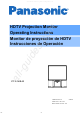 Panasonic PT-51HX43 Operating Instructions Manual