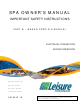 Leisure Signature Series Owner's Manual