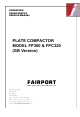 Fairport FP300 Operator's, Spare Parts & Service Manual