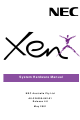 NEC Xen Master System Hardware Manual