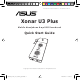 Asus Xonar U3 Plus Quick Start Manual