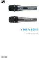 Sennheiser e 865 Instruction Manual