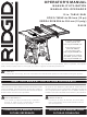RIDGID R4512 Operator's Manual