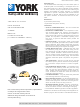 York H*RD018 Technical Manual