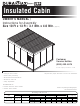 DuraMax Insulated Cabin Owner's Manual/ Instructions For Assembly