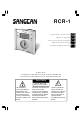 Sangean RCR-1 Operating	 Instruction