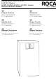 Roca GAVINA 20 GT Installation, Assembly, And Operating Instructions For The Installer