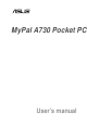 Asus MyPal A730 User Manual