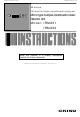 Chino IRMA52 Series Instructions Manual