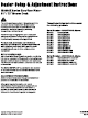 Briggs & Stratton IS3200ZKAV3561 Dealer Setup & Adjustment Instructions Manual