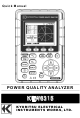 Kyoritsu Electrical Instruments Works, Ltd. KEW6315 Quick Manual