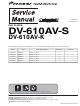 pioneer DV-610AV-S Service Manual