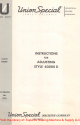 UnionSpecial 60000 D Instructions For Adjusting