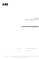 ABB ACS 6000 Commissioning Manual