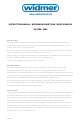 widmer EH 9000 Instruction Manual