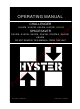 hyster S40XM Operating Manual