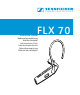 Sennheiser FLX 70 Instruction Manual