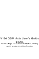 Motorola V190 User Manual